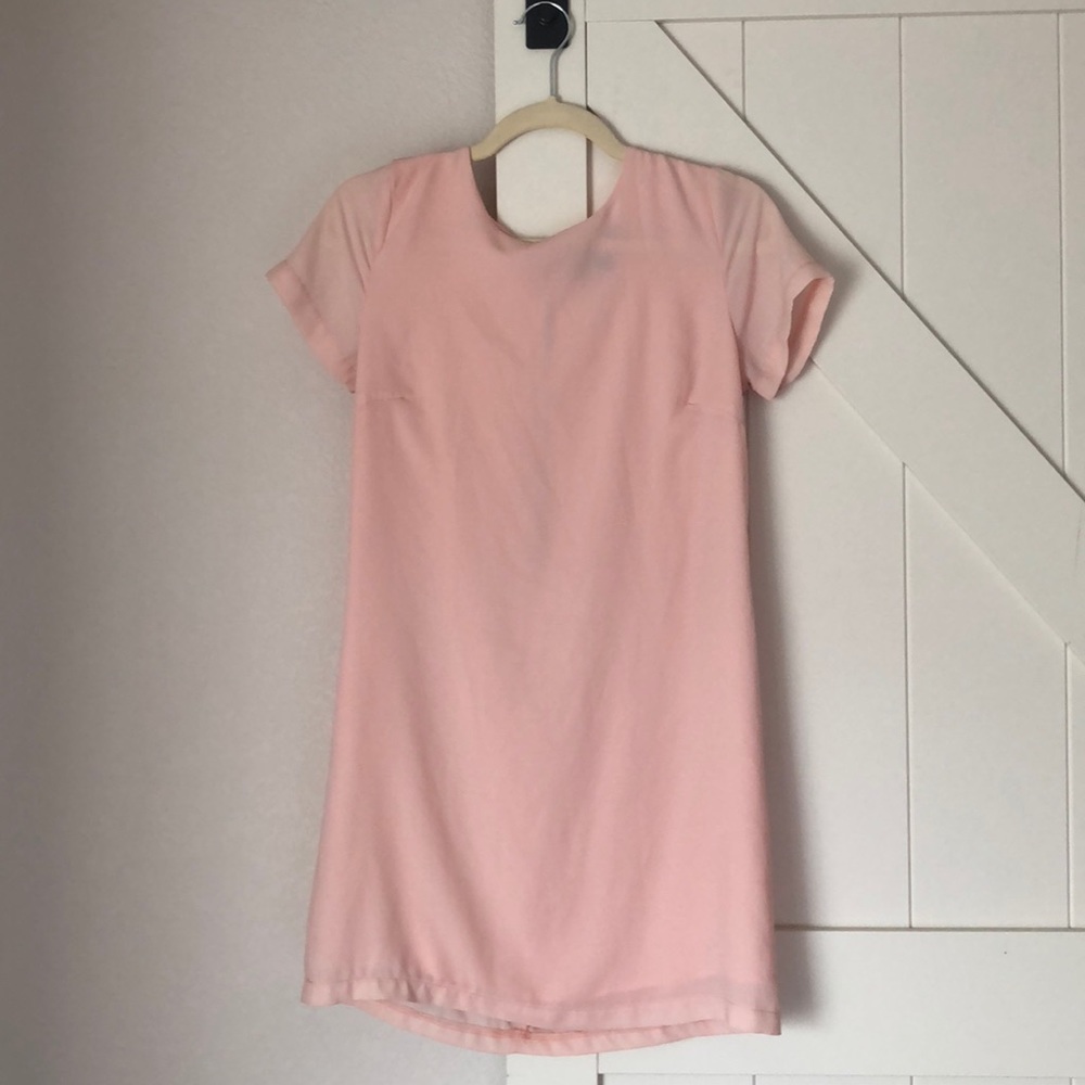 SHIFT AND SHOUT BLUSH PINK SHIFT DRESS